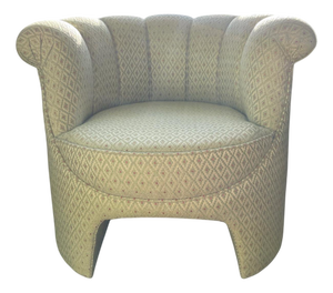 Scalloped-Back Club Chair by Jean-Rémy Couradette, France, 2001
