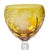 Late 20th Century Livānu Stikls Amber Hand-Cut Crystal Wine Goblet, Latvia, Late 20th Century 8" For Sale - Image 5 of 10