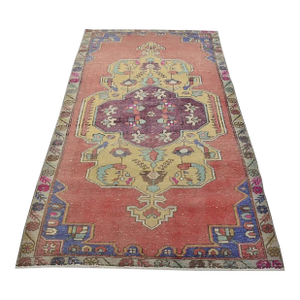 Oushak Vintage Kurdish Rug