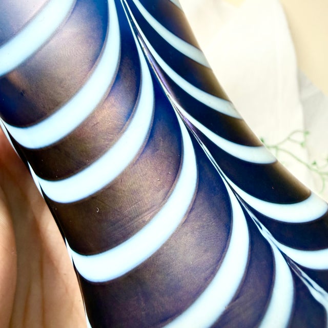 Vintage Mermaid Swirl Vase in Glass, 1970s For Sale - Image 12 of 18