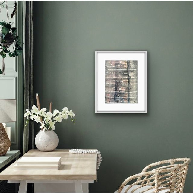 Contemporary Contemporary Original Abstract Watercolor Painting on Paper by Stephanie Cate, Framed For Sale - Image 3 of 7
