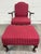 This is a gorgeous classic vintage Ethan Allen Queen Anne Wingback lounge chair with matching ottoman, crafted in North...