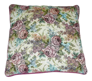 Floral Tapestry Multi Colored Throw Pillow