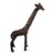 Vintage Hammered Bronze Giraffe Figurine For Sale