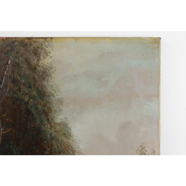 E. Depriens, Rustic Farmstead, Belgium, 1930s, Oil on Canvas For Sale - Image 7 of 11