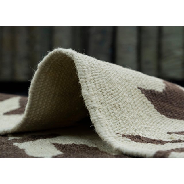 Textile Turkish Kilim Oriental Handmade Flatweave 3' x 4'6" #18160 For Sale - Image 7 of 8
