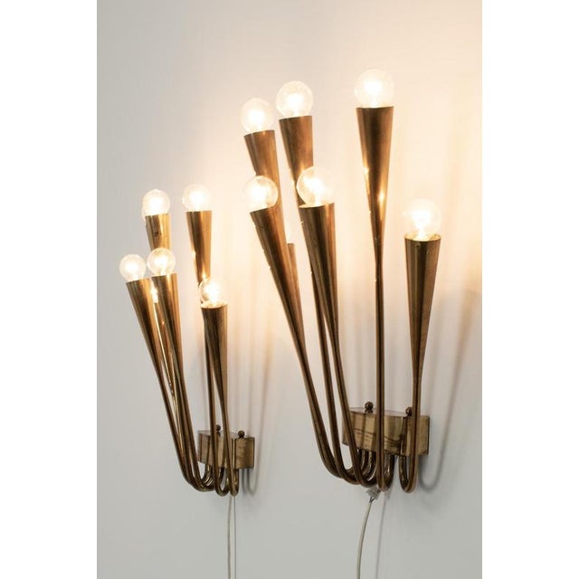 Brass Wall Sconces, Set of 2 For Sale - Image 10 of 10