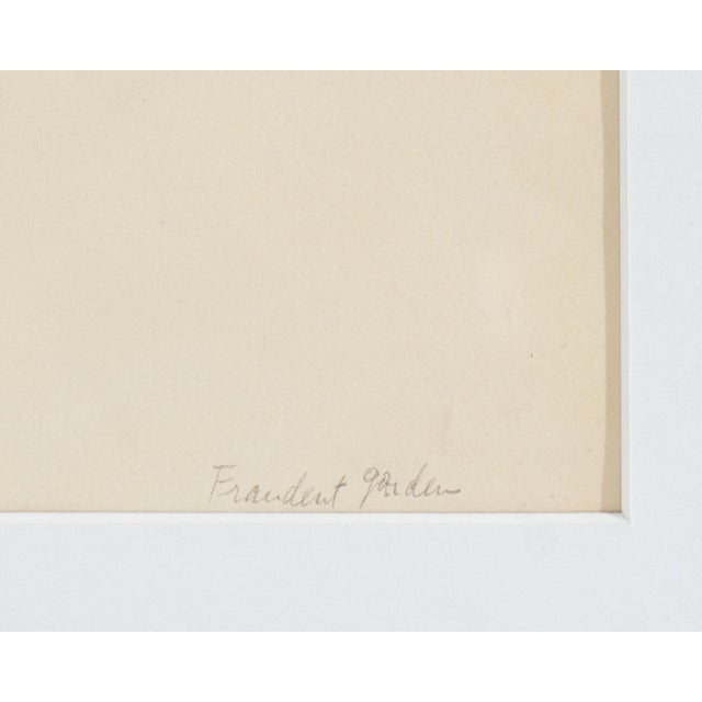 Mid 20th Century “Fraudulent Garden” Abstract Ink Drawing by William Itter For Sale - Image 5 of 7