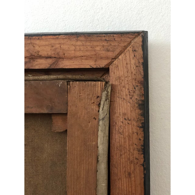 Antique Original Military Oil Painting: Large 19th Century Gentleman Portrait For Sale - Image 11 of 11