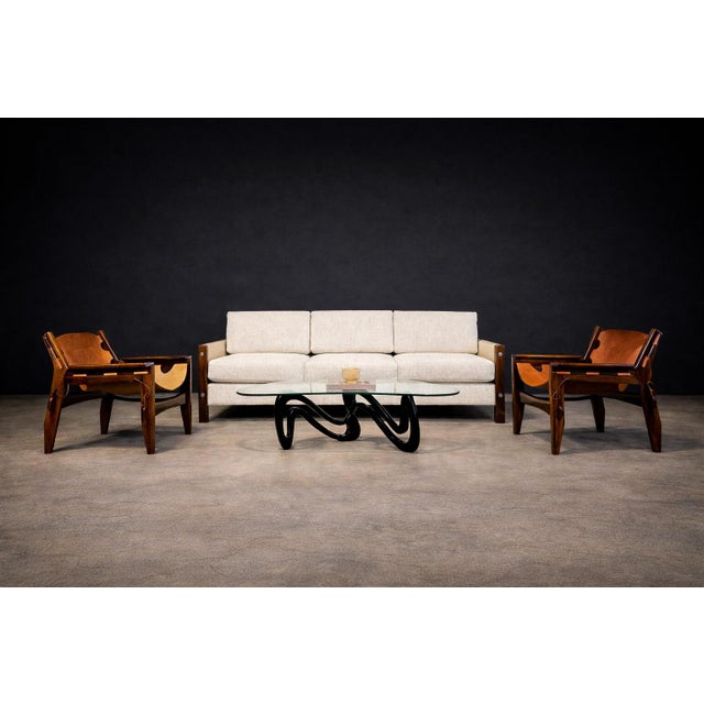 The Kilin armchair was designed in 1973 by Sergio Rodrigues(1927-2014) and produced by Oca. The chair is constructed from...