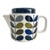 Orla Kiely Teapot Multi Stem in Khaki Marine Print For Sale