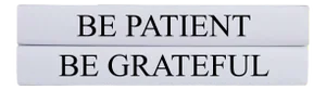 Decorative Books - Quote Book Stack - "Be Grateful"