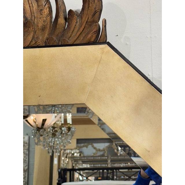 Modern Karl Springer Design Octagonal Mirror For Sale - Image 9 of 9