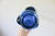 Mid 20th Century Vintage Viking Blue Drape Swung Tall Art Glass Vase For Sale - Image 5 of 10