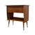 1970s Vintage Mid-Century Modern Italian Style Flip-Top Sewing Table / Nightstand With Brass Finished Capped Legs. For Sale - Image 5 of 12
