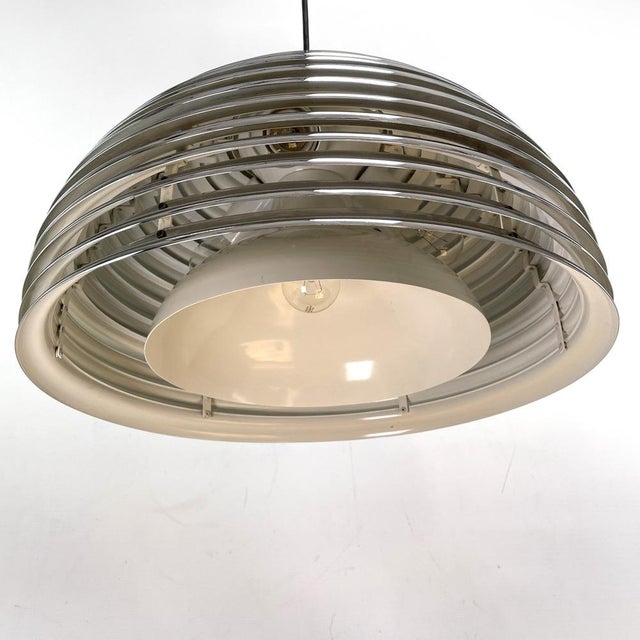 Metal Saturno Chrome Pendant Light by Kazuo Motozawa for Staff, 1970s For Sale - Image 7 of 10
