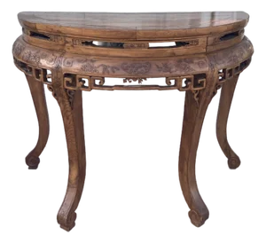Qing Dynasty Demi Lune Console-1