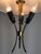 Vintage Italian Lamp in Brass with Black and White Lacquer from Stilnovo, 1950s For Sale - Image 6 of 11