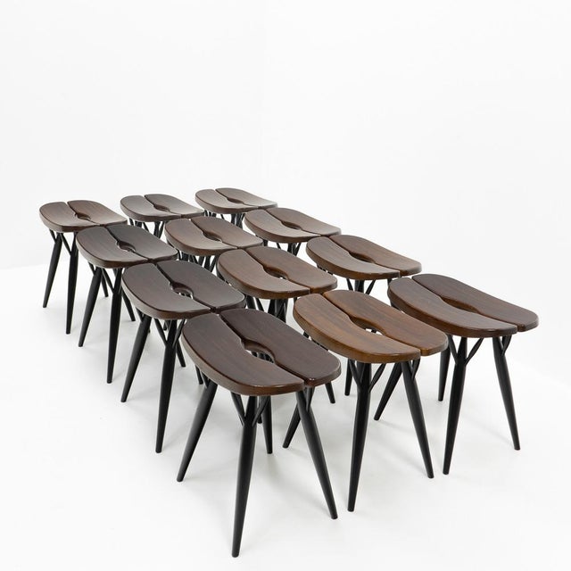 Set of Pirrka Stools by Ilmari Tapiovaara for Artek, Finland, 2000s For Sale - Image 14 of 17
