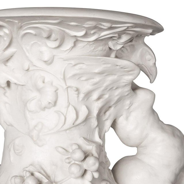Italian Marble Vase Decorated with Eagle, 1890s For Sale - Image 15 of 18
