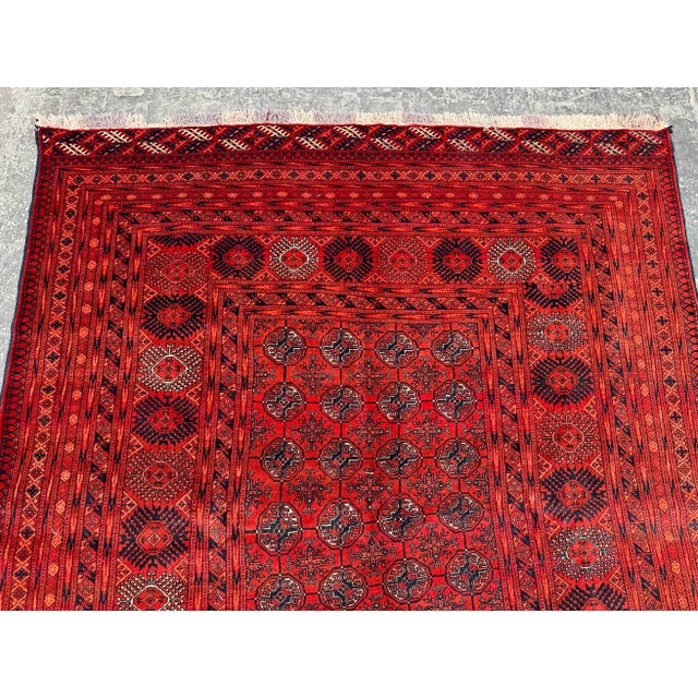 1970s Ersari Bukhara Vintage Afghan Rug For Sale - Image 5 of 7