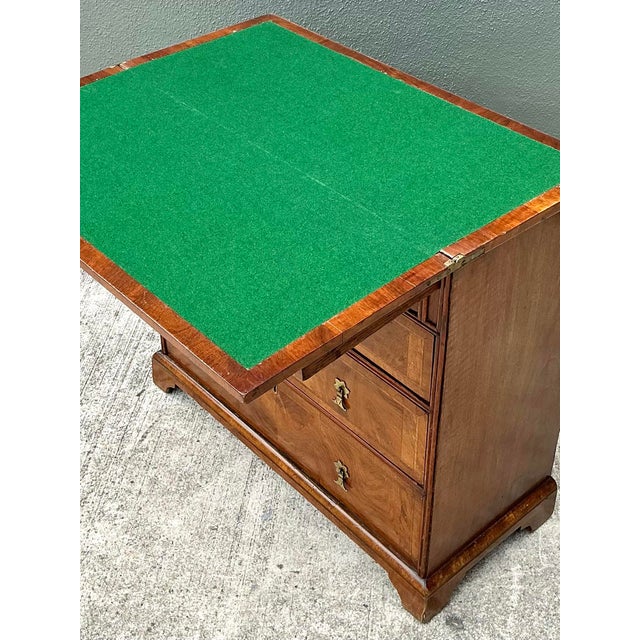 Mid 20th Century Vintage George 1 Walnut Flip Top Bachelors Chest For Sale - Image 5 of 12