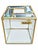 Vintage 1980s 24k Gold Leaded Beveled Glass Tissue Box Cover For Sale - Image 9 of 10