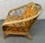 Goldenrod Vintage Ficks Reed Style Rattan Lounge Chair and Ottoman For Sale - Image 8 of 15