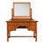 Limbert Style Antique Mission Oak Arts & Crafts Vanity or Dressing Table With Mirror, Circa 1910 For Sale