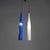 White and Blue Glass Pendant from Vistosi, 1960s For Sale - Image 3 of 7