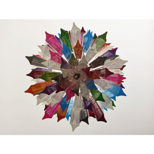 Glass Vintage Murano Chandelier, 1990s For Sale - Image 7 of 18