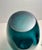 1960s Pair of Hand Blown Art Glass Vases Amethyst Purple & Blue Green Bubble Handles For Sale - Image 5 of 9
