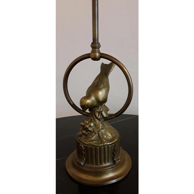 Art Deco Table Lamp with Figurish Bronze Foot, 1928 For Sale - Image 3 of 12