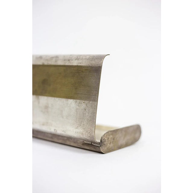 Pen Holder in Silvered Metal, 1920s For Sale - Image 3 of 6