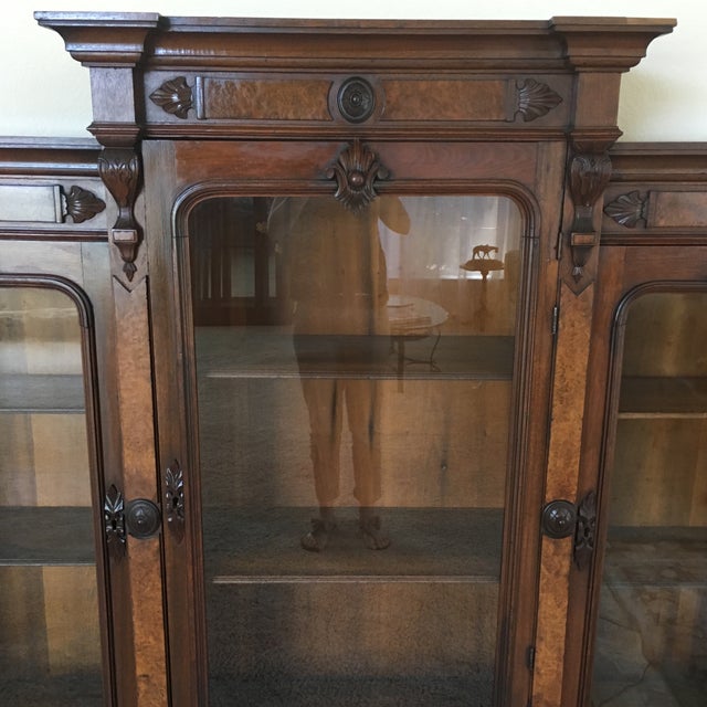 19th Century Victorian Bookcase/Display Cabinet For Sale In San Diego - Image 6 of 13