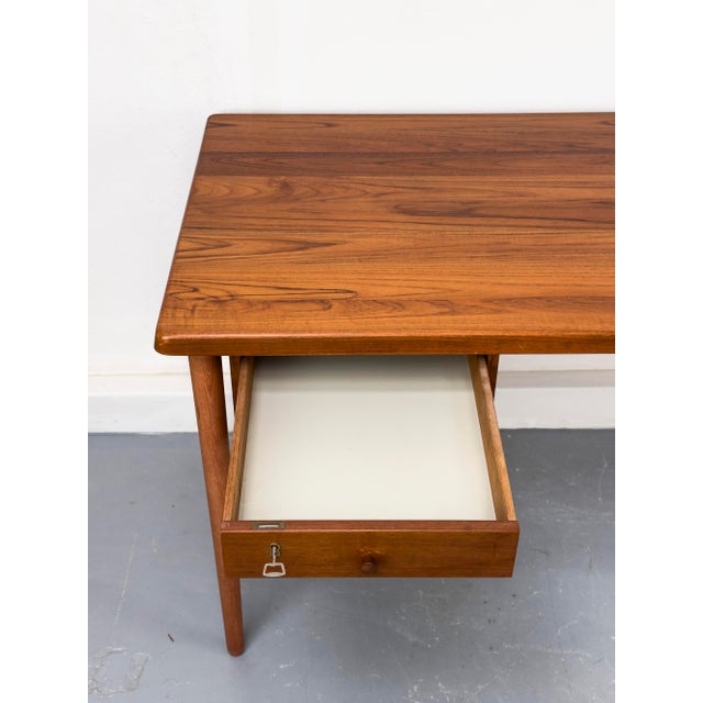 Vintage Teak Desk with Drawers, 1960s For Sale - Image 12 of 18