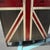 Slate Gray Mid-Century 3-Bay Industrial Steel Lockers, Hand-Painted British Union Flag Motif For Sale - Image 8 of 12