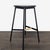 2000 - 2009 Modern Black Metal & Wood Round Stool – Minimalist Design For Sale - Image 5 of 9