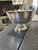 Silver Footed Punch Bowl with ladle and eight cups.