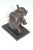 VTG Pair of Bronze Art Deco Baby Elephant Book Ends For Sale - Image 13 of 16
