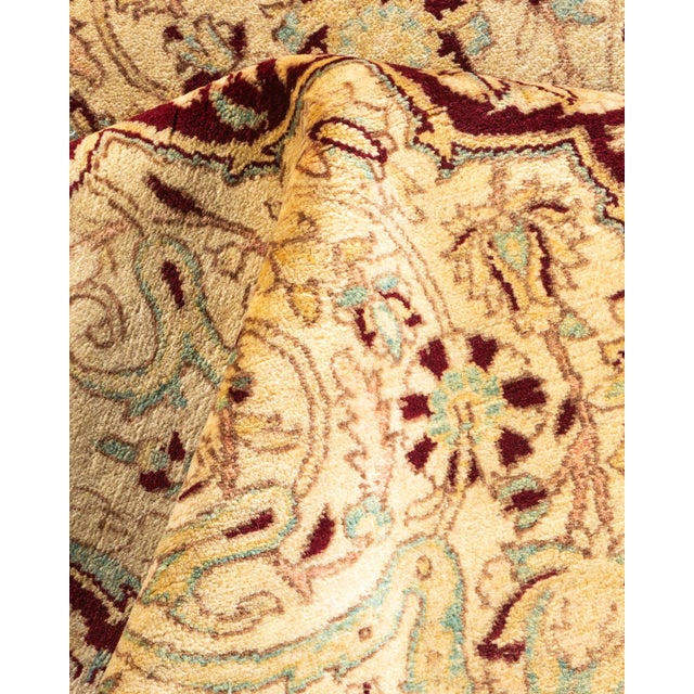 Textile Mogul, One-of-a-Kind Hand-Knotted Area Rug - Red, 4' 0" x 6' 1" For Sale - Image 7 of 8