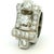 Vintage Platinum Diamond Cocktail Ring, 3 Carats Total, 1940s, Size 6.5 For Sale - Image 9 of 17