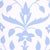 Mid-Century Modern Sample - Schumacher x Marie-Anne Oudejans Jaipur Mughal Flower Wallpaper in Blue For Sale - Image 3 of 4