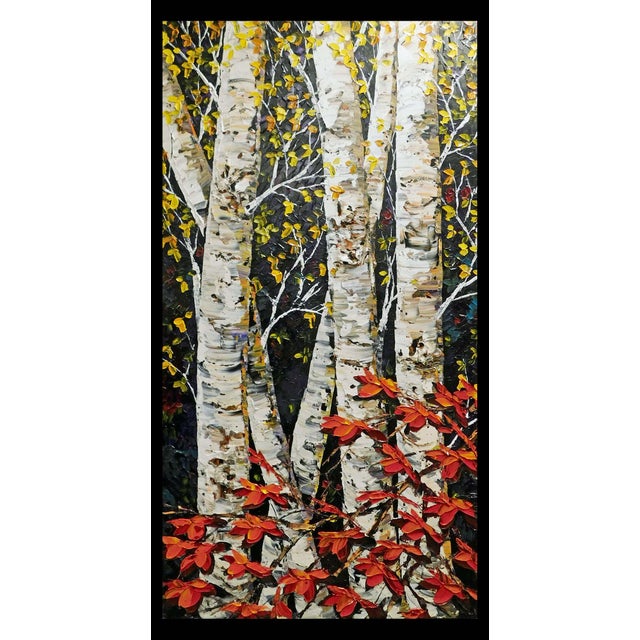 "Symphony of Fall " Original Acrylic on stretched Canvas by Maya Eventov Hand Signed by the Artist Art Condition: Mint Art...