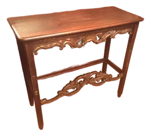Italian Baroque Scrollwork Oak Console Table