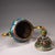 Late 20th Century Late 20th Century Cloisonné Enamel Censer With Dragon Handles and Floral Motifs For Sale - Image 5 of 9