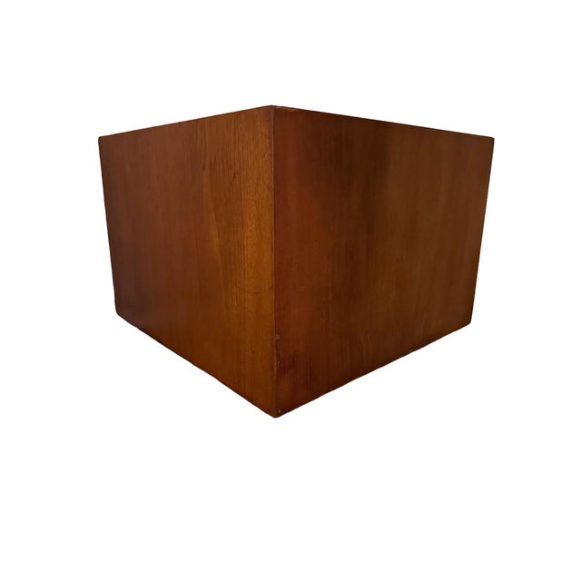 1960s 1960s Solid Walnut Floating Cube Table in the Manner of Adrian Pearsall For Sale - Image 5 of 9