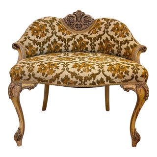 Vintage French Provincial Vanity Chair Bench For Sale
