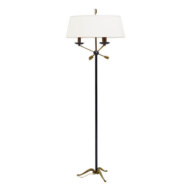 French Floor Lamp with Arrows from Maison Jansen, 1950s For Sale