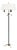 French Floor Lamp with Arrows from Maison Jansen, 1950s For Sale